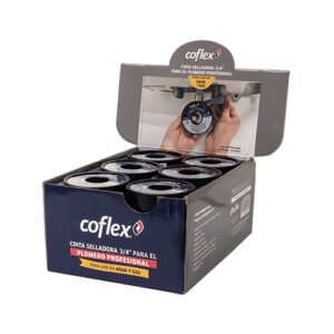Cinta selladora para el Plomero Profesional 0.1 mm x 25 m 3/4” - WTP34-25EM