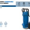 Bomba sumergible doméstica hierro 3/4HP c/flotador Marshall