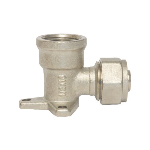 Codo Hembra con Soporte 3/8" x 1/2" FNPT - CG-EH10S-CC
