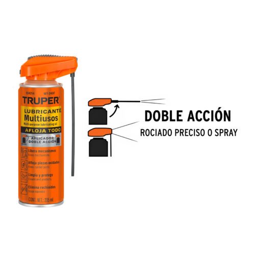 104214 - Lubricante multiusos aerosol aplicador doble acción, 235 ml