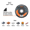 104280 - Disco removedor / limpieza 4-1/2" centro 7/8", TRUPER
