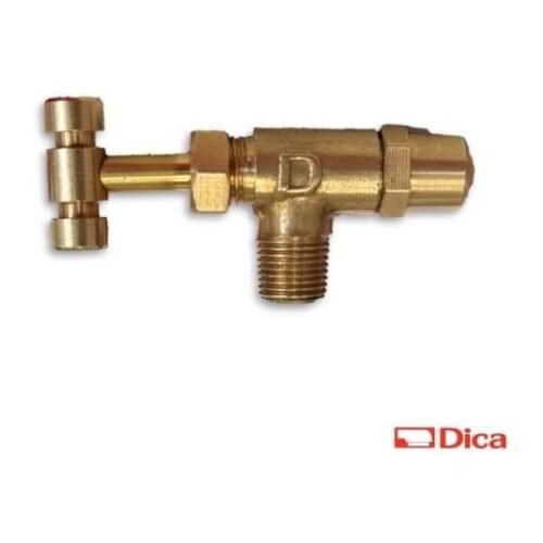 Válvula horizontal p/ gas con maneral 1/8 - VHA1.03