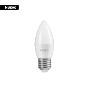 43748 43748 - Foco LED tipo vela 4W (25W), luz blanca brillante 6500K, E27