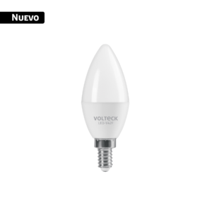 43749 43749 - Foco LED tipo vela 4W (25W), luz blanca brillante 6500K, E12
