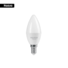 43752 - Foco LED tipo vela 4W (25W), luz blanca brillante 6500K, E14