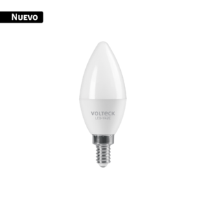 43754 43754 - Foco LED tipo vela 4W (25W) 2400K luz ámbar, E12, VOLTECK