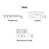 104196 - Gato fijo para remolque con base, 2000 lbs, TRUPER