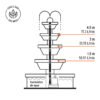 104199 - Bomba sumergible para fuente, 1/6 HP, TRUPER