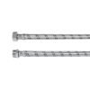 43732 - Manguera para boiler, acero inox. 1/2'H x 3/4'M, 60 cm