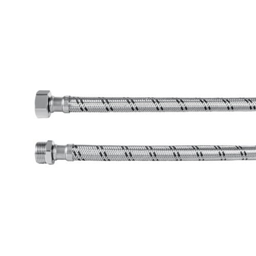43732 - Manguera para boiler, acero inox. 1/2'H x 3/4'M, 60 cm