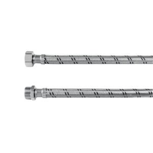 43729 - Manguera para boiler, acero inox. 1/2'H x 1/2'M, 80 cm