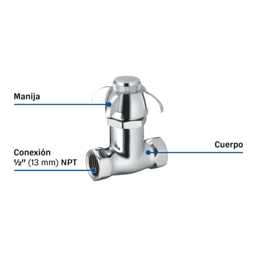 43854 - Llave con resorte para mingitorio, FOSET