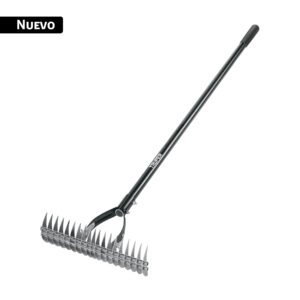 104459 - Rastrillo aireador de 19 dientes, mango 54', fibra vidrio