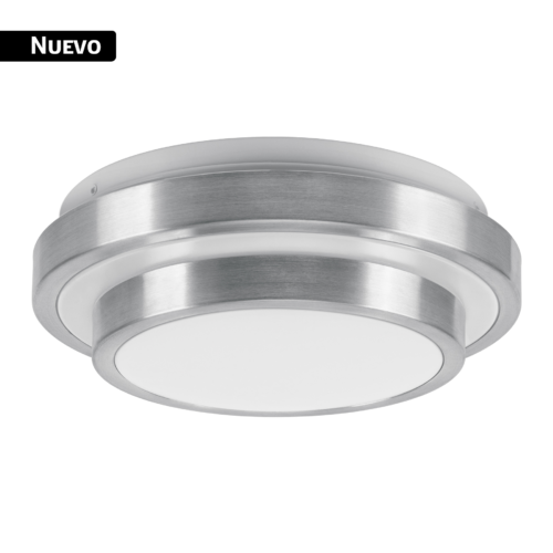 29845 - Luminario LED plafón decorativo 9W 6500K, metálico, BASIC