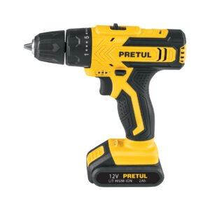 29855 - Taladro/destornillador 3/8', 12V, 1 batería 2Ah, PRETUL