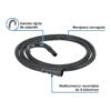 40980 - Manguera con multiconector, desagüe lavadora, 3 m, FOSET