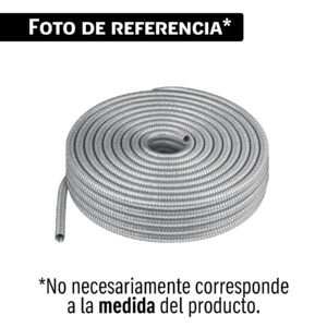 43539 - Rollo de 50 m de tubo flexible metálico de 3/8', VOLTECK