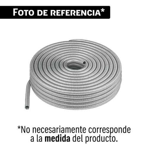 43539 - Rollo de 50 m de tubo flexible metálico de 3/8', VOLTECK