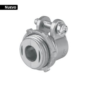 43548 - Conector recto 3/8' para tubo flexible metálico, VOLTECK