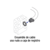 43552-2 43552 - Conector recto 1' para cable de uso rudo, VOLTECK