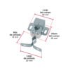 43715 - Broche perico galvanizado, HERMEX