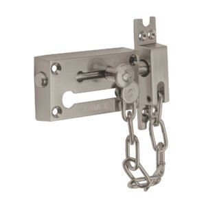 43866 43866 - Pasador con cadena para puerta, acabado níquel satín, HERMEX