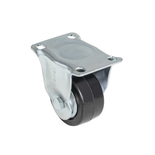 43936 - Rodaja hule 2-1/2', placa fija con balero, carga 60kg, FIERO