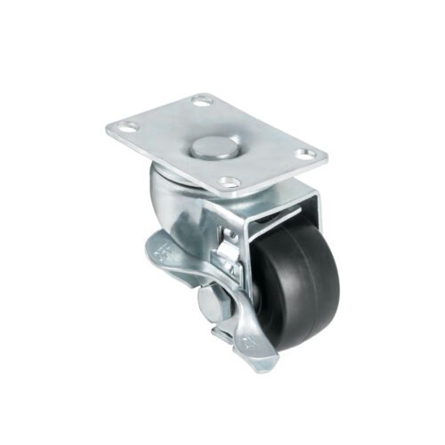 43986 - Rodaja hule 2-1/2', placa giratoria con freno, buje, 50kg