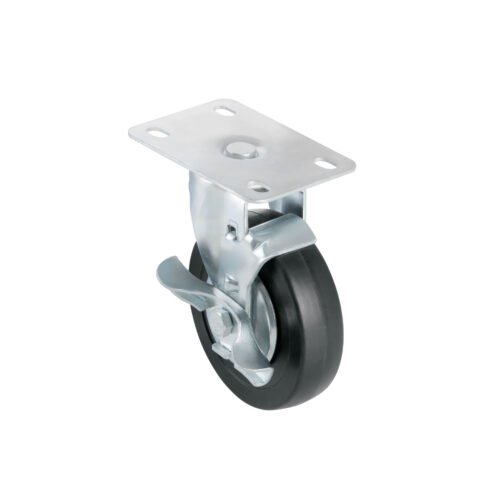 43991 - Rodaja hule 4', placa giratoria con freno, balero, 50kg