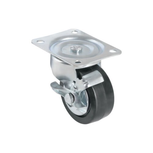 43992 - Rodaja hule 4', placa giratoria con freno, balero, 100kg