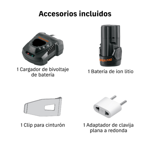 104414 - Destornillador de impacto 1/4', 12 V brushless, TRUPER PRO