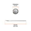 104428 - Exacto 6' ligero con 5 cuchillas de acero SK2, TRUPER