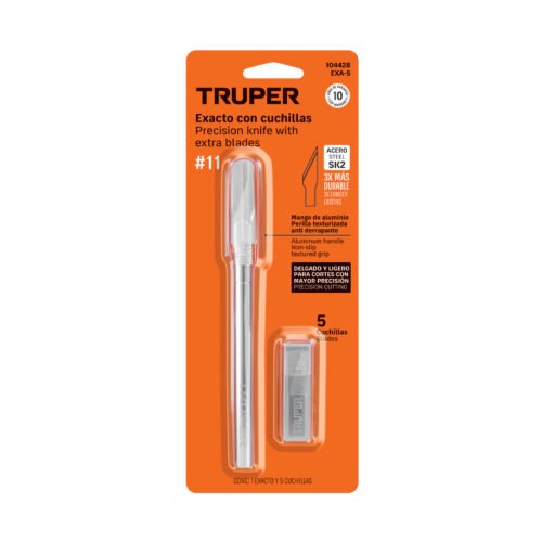 104428 - Exacto 6' ligero con 5 cuchillas de acero SK2, TRUPER
