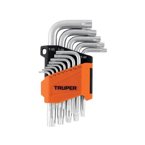 104497 - Juego de 13 llaves torx con organizador abatible, TRUPER