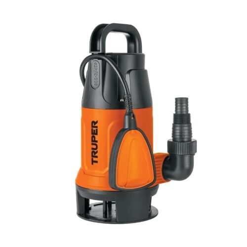 104514 - Bomba sumergible plástica, 3/4 HP para agua sucia, TRUPER