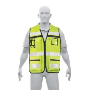 104576 104576 - Chaleco brigadista con cintas reflejantes, color amarillo