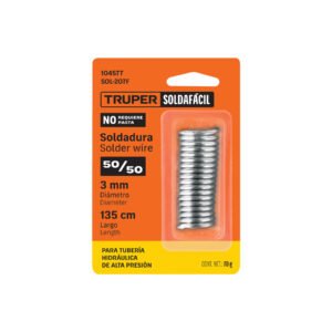 104577 104577 - Soldadura 50/50 para tubería hidráulica, 70 g, SOLDAFÁCIL