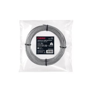 40985 - Cable rígido 1/16' x 10 m, acero galvanizado, FIERO