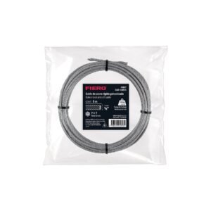 40987 - Cable rígido 1/8' x 5 m, acero galvanizado, FIERO