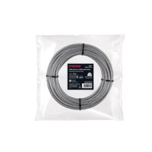 40991 - Cable rígido 3/16' x 10 m, acero galvanizado, FIERO