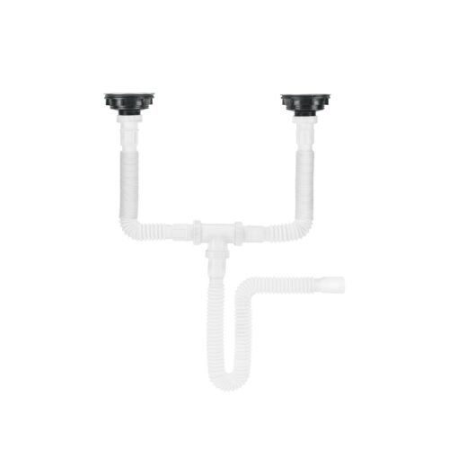 43114 - Céspol flexible doble con contracanastas de acero inoxidable