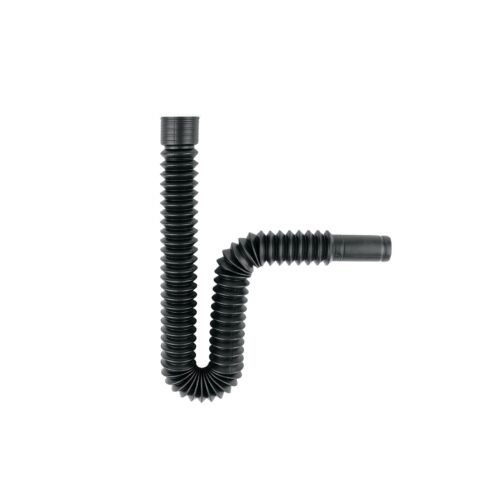 43139 - Céspol flexible de PP negro, para lavabo o fregadero, FOSET