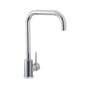 43417 - Monomando para fregadero cuello curvo, cromo, TUBIG