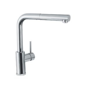 43419 - Monomando para fregadero, cuello extraíble, cromo, TUBIG