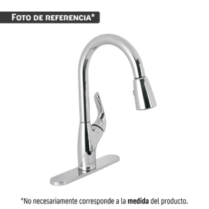 43522 - Monomando para fregadero, ABS, cuello alto, BASIC