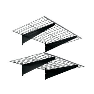 43527 - Juego de 2 repisas metálicas de 46 x 122 cm, FIERO