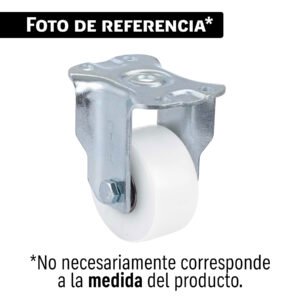 43631 43631 - Rodaja uso múltiple 2-1/2', polietileno, placa fija, balero