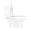 43634 - Asiento alargado ligero para WC, abierto, blanco, BASIC