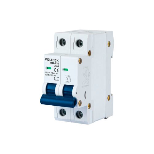 43640 - Interruptor de 2 polos 32A para riel DIN, VOLTECK