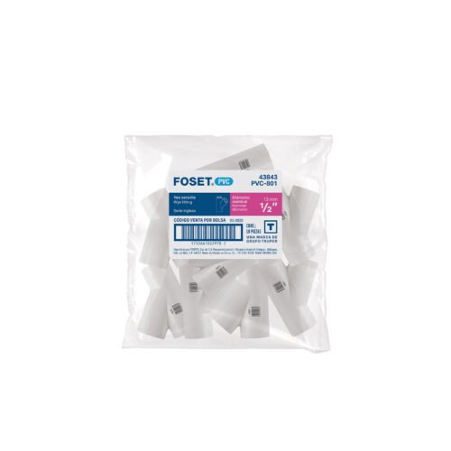 43843 - Yee sencilla de PVC 1/2', FOSET